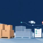 Складской стол с разделенным B2B-заказом, палетой, календарем и маршрутом частичной отгрузки.